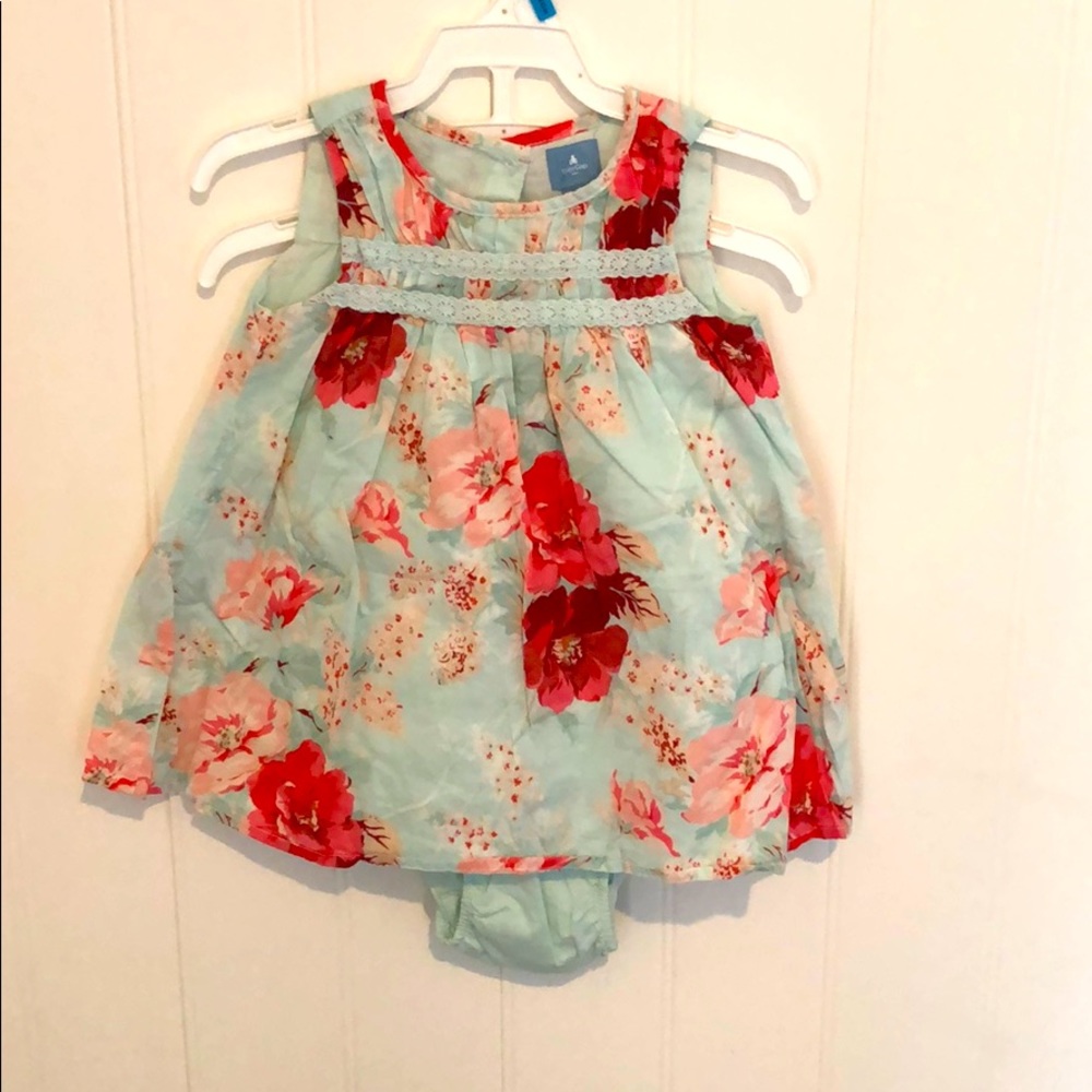 Floral dress with matching bottoms
